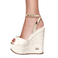 Wedge Ruffle Ivoire / Off White